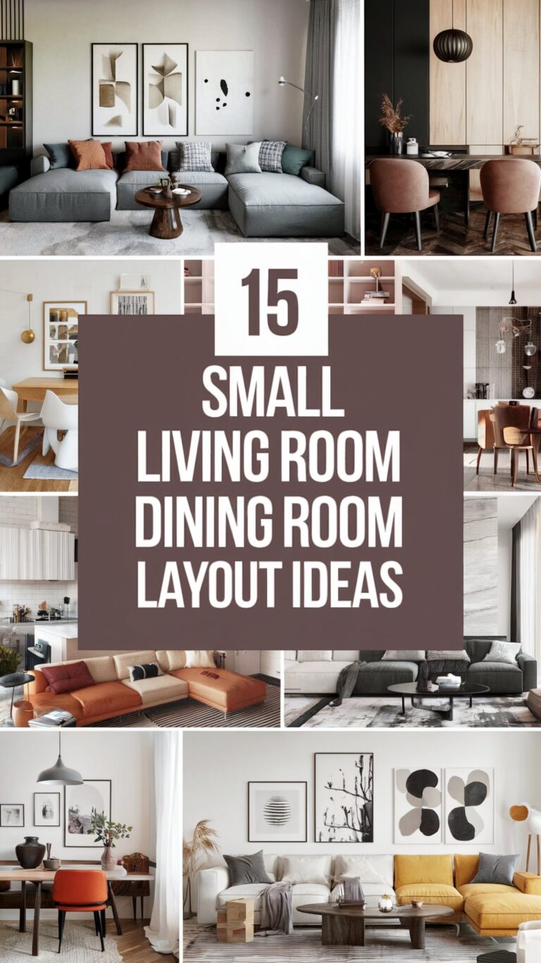 15 Small living room dining room combo layout ideas: Maximize space with clever designs