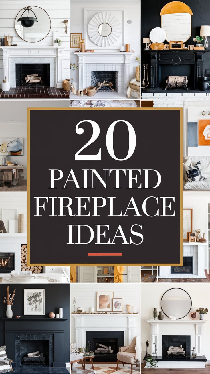 20 Painted Fireplace Ideas to Transform Your Living Space