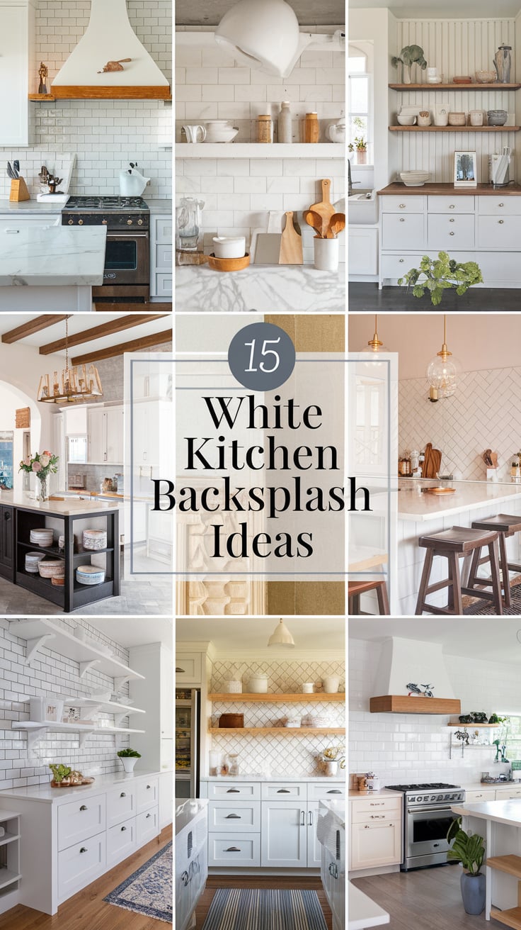 15 White Kitchen Backsplash Ideas for a Timeless and Elegant Look