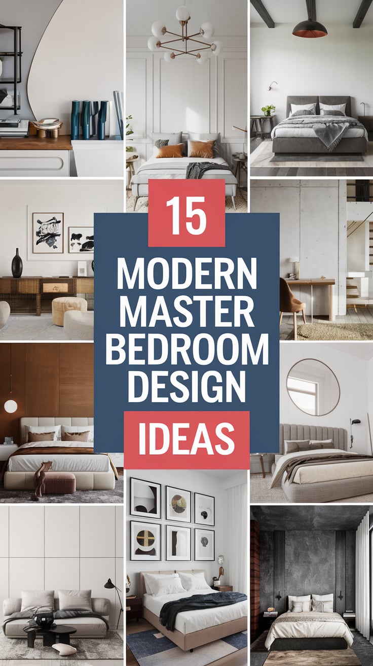 15 Modern Master Bedroom Design Ideas for Luxurious and Functional Spaces