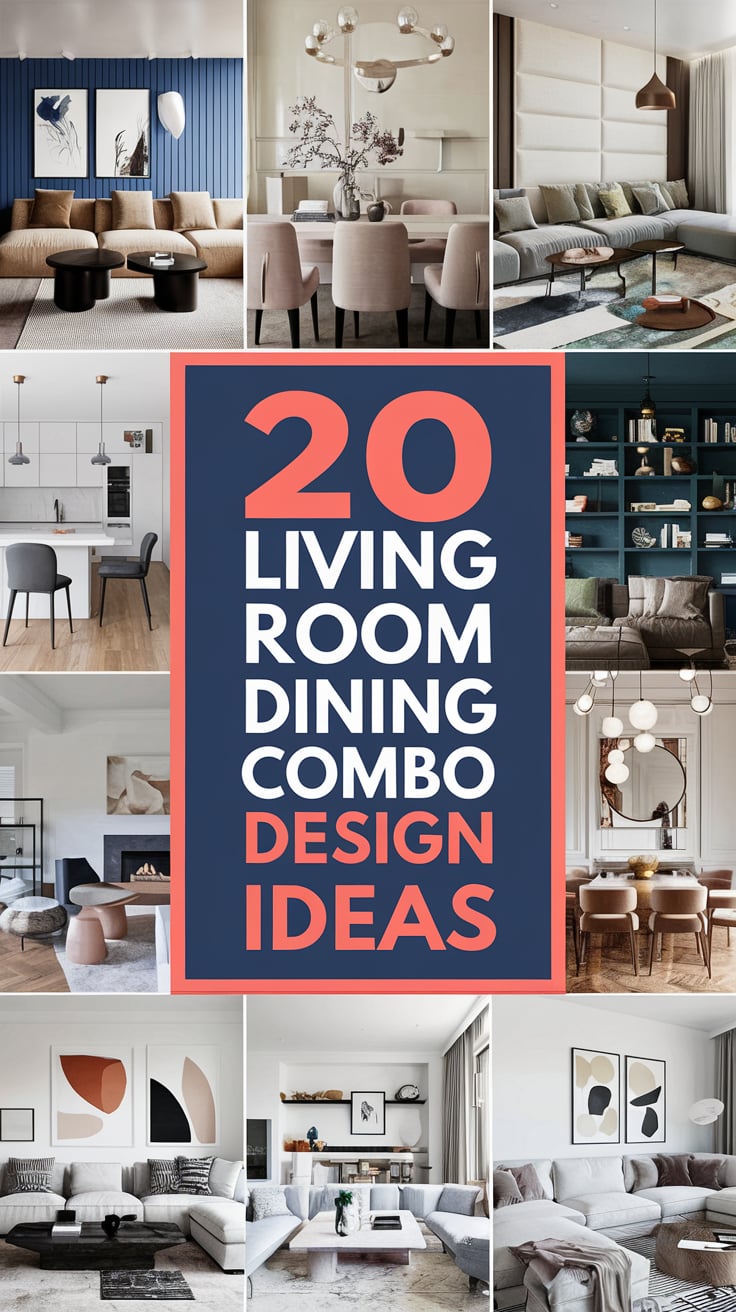 20 Living Room Dining Combo Design Ideas That Maximize Your Space