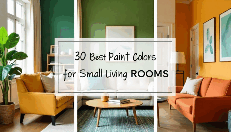 30 Best Paint Colors For Small Living Rooms