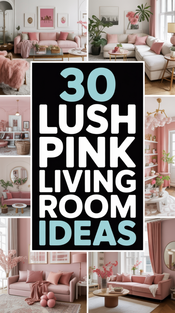 Lush Pink Living Room Ideas