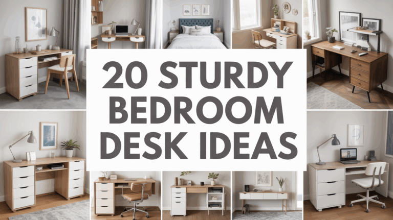 20 Sturdy Bedroom Desk Ideas