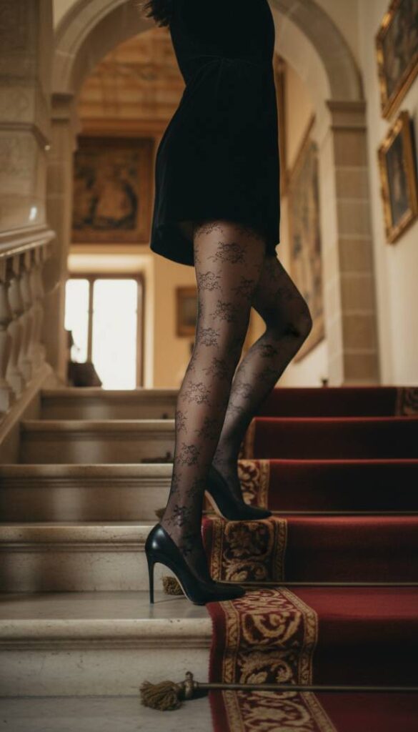 Sheer Patterned Tights