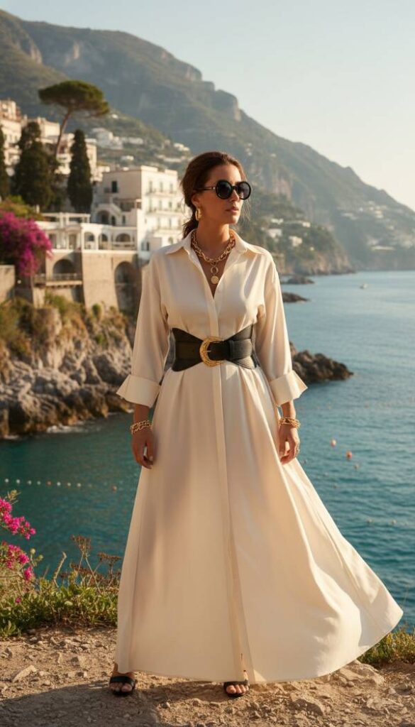 The Modern Shirtdress with Statement Belt