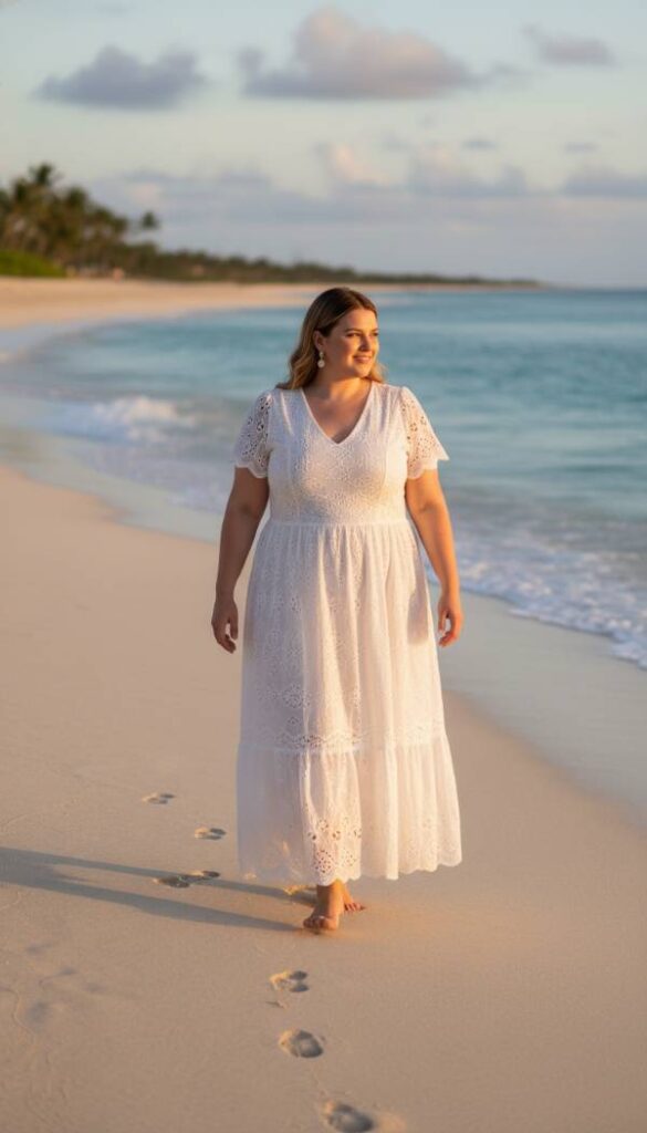 The Sophisticated Eyelet Maxi Dress