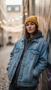 17  Winter Jeans Jacket Outfits For The Modern Lady