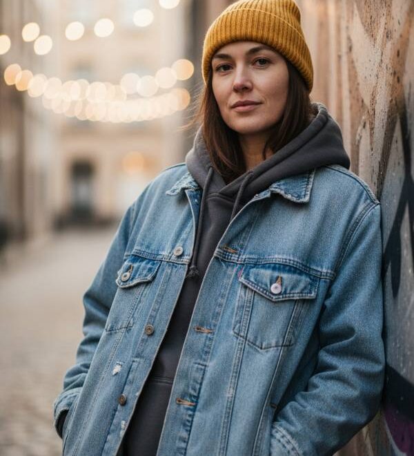 17  Winter Jeans Jacket Outfits For The Modern Lady