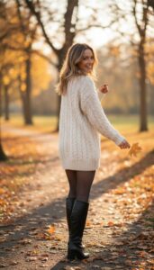 15 Sweater Dress Ensembles For Unrivaled Autumn Elegance