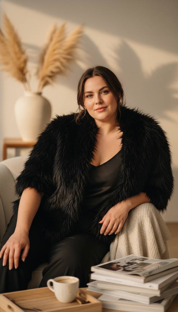 15 All Black Plus Size Winter Outfits That Redefine Sophistication