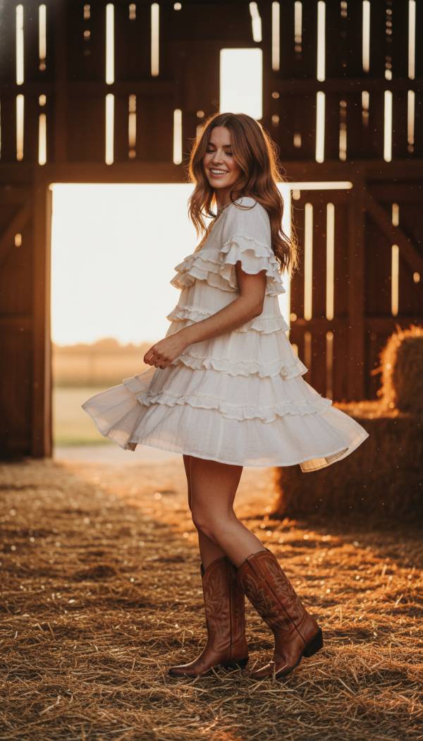 15 Essential Dresses To Wear With Cowboy Boots