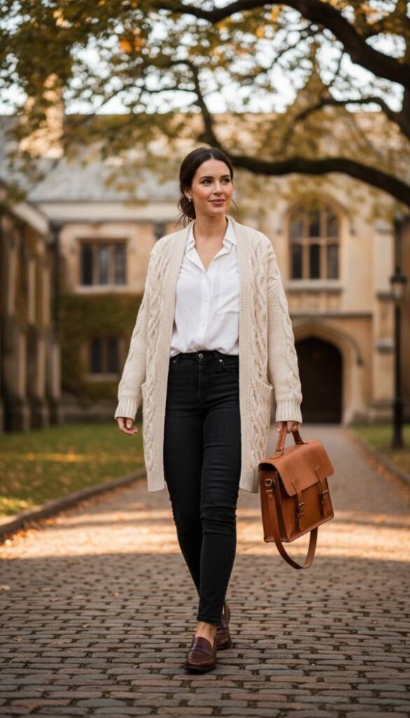 Dark Academia Preppy Edge