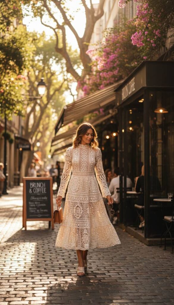 The Modern Crochet Midi Dress