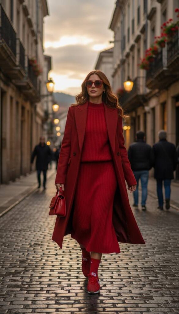 Cherry Red Monochromatic Allure