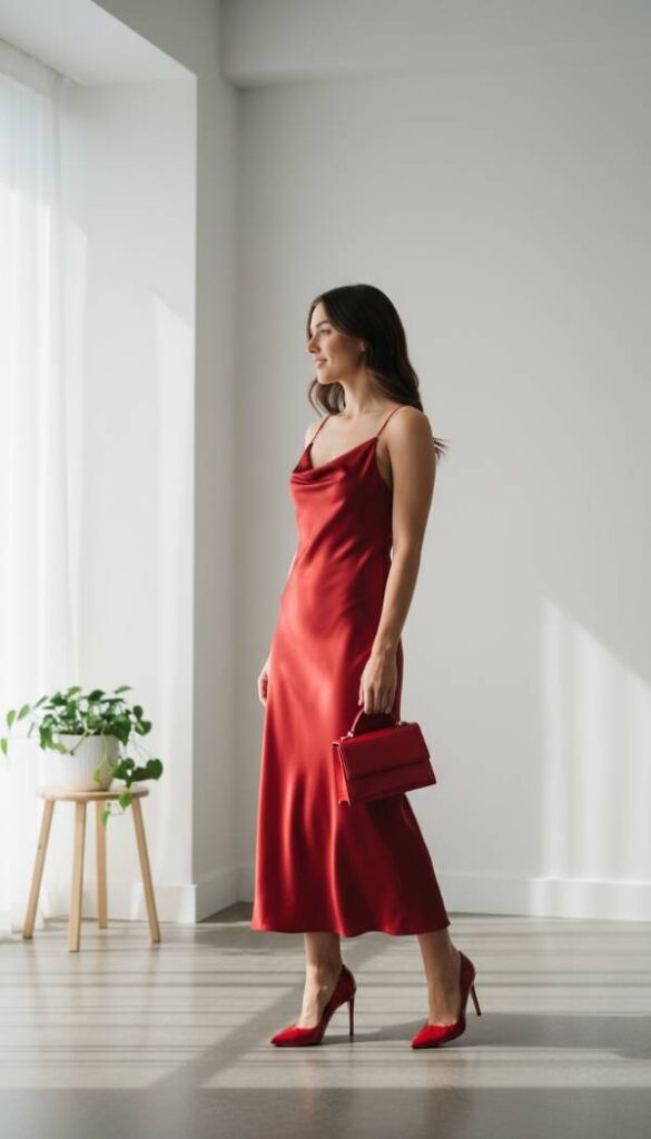 Cherry Red Accented Elegance