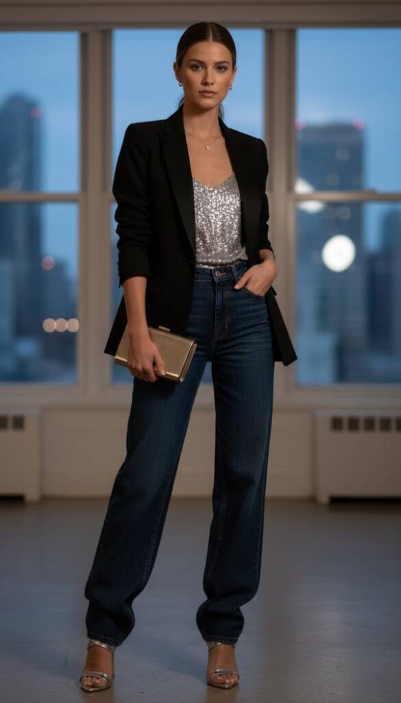 Metallic Shimmer Evening