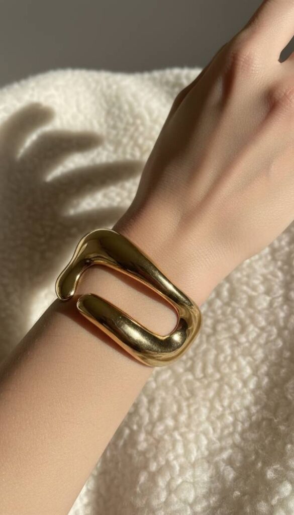 The Sculptural Gold Cuff