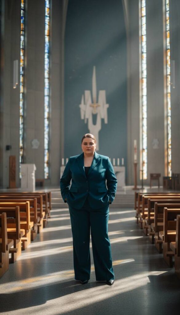 Deep Teal Power Suit