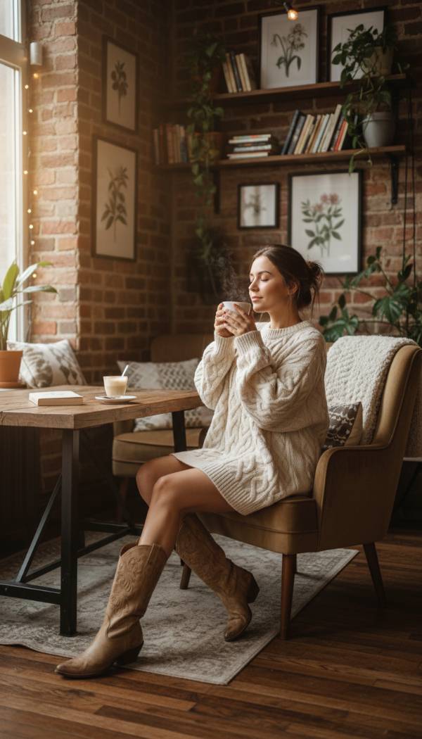 15 Stunning Beige Cowboy Boots Outfits: A High Fashion Edit