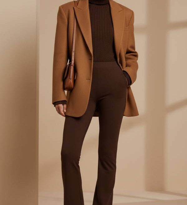 15 Opulent Brown Flare Leggings Outfit Ideas: Elevating Everyday Style