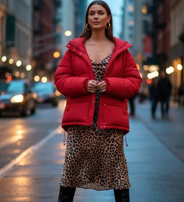 14 Striking Red Puffer Jacket Outfit Ideas: A Vision Of Modern Luxe