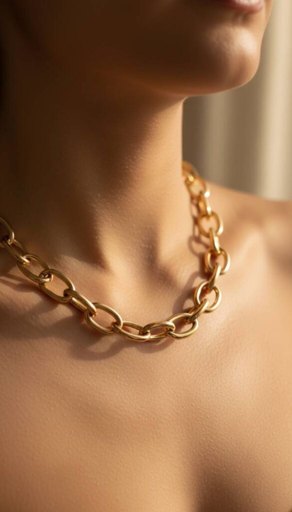 Chunky Interlocking Chain Necklace